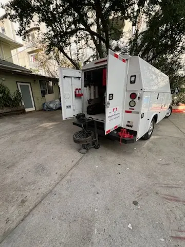 Magnet Plumbing service vehicle on-site for Faucet Repair in Sandy Flat