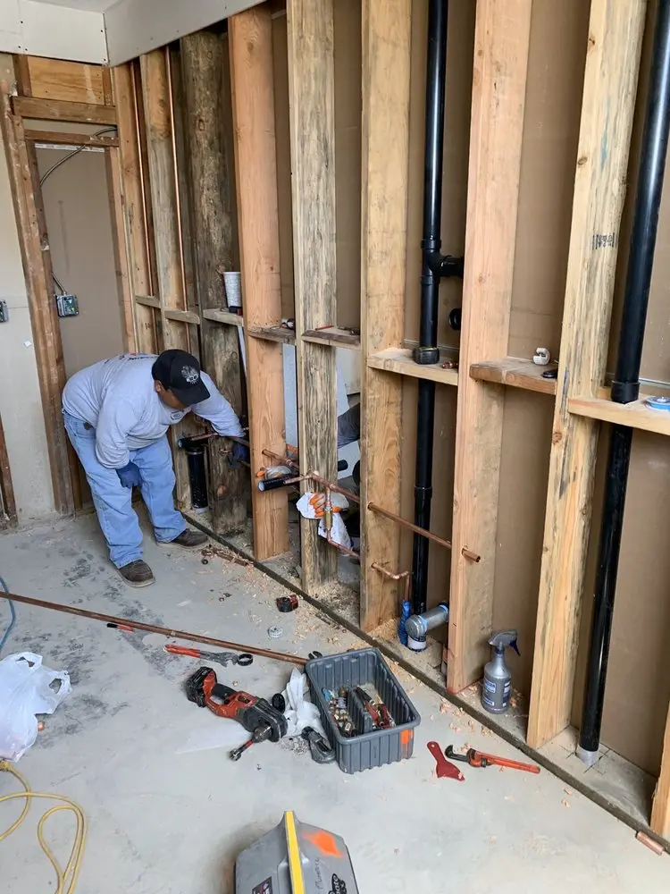 Commercial rough-in plumbing for Water Heater Replacement in Sandy Flat